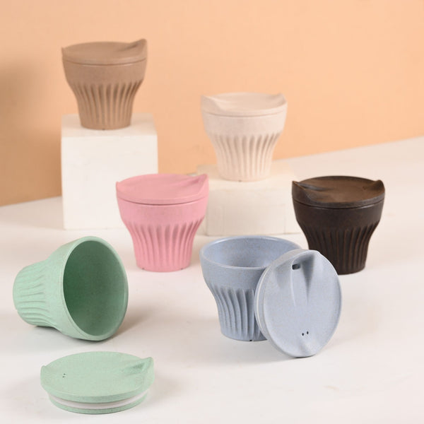 Eha Earth Friendly Rafter Coffee Mug with Lid | Set of 6