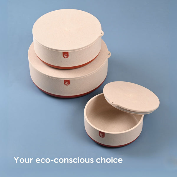 Earth Friendly Terravo Storage Containers For Kitchen | 2200 ml, 1200ml, 600ml
