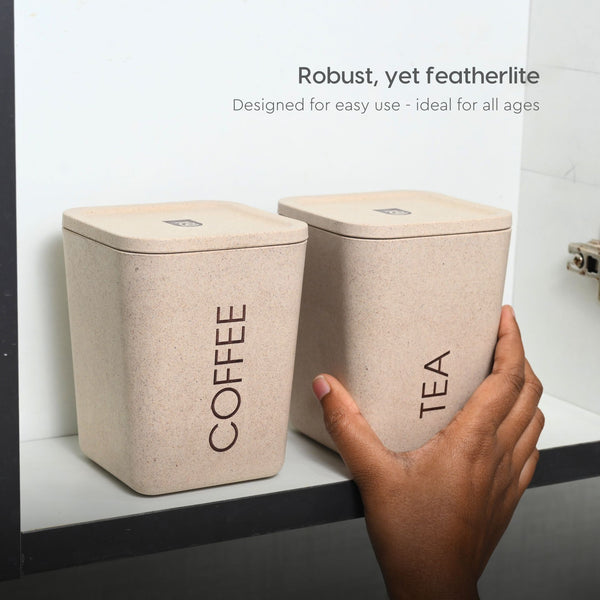 Earth Friendly Kitchen Storage Jars & Containers | Set of 2