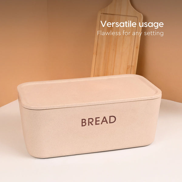 Earth Friendly Kitchen Storage Jars & Containers and Bread Box | Set of 4, 6000 ml & 800ml x 3