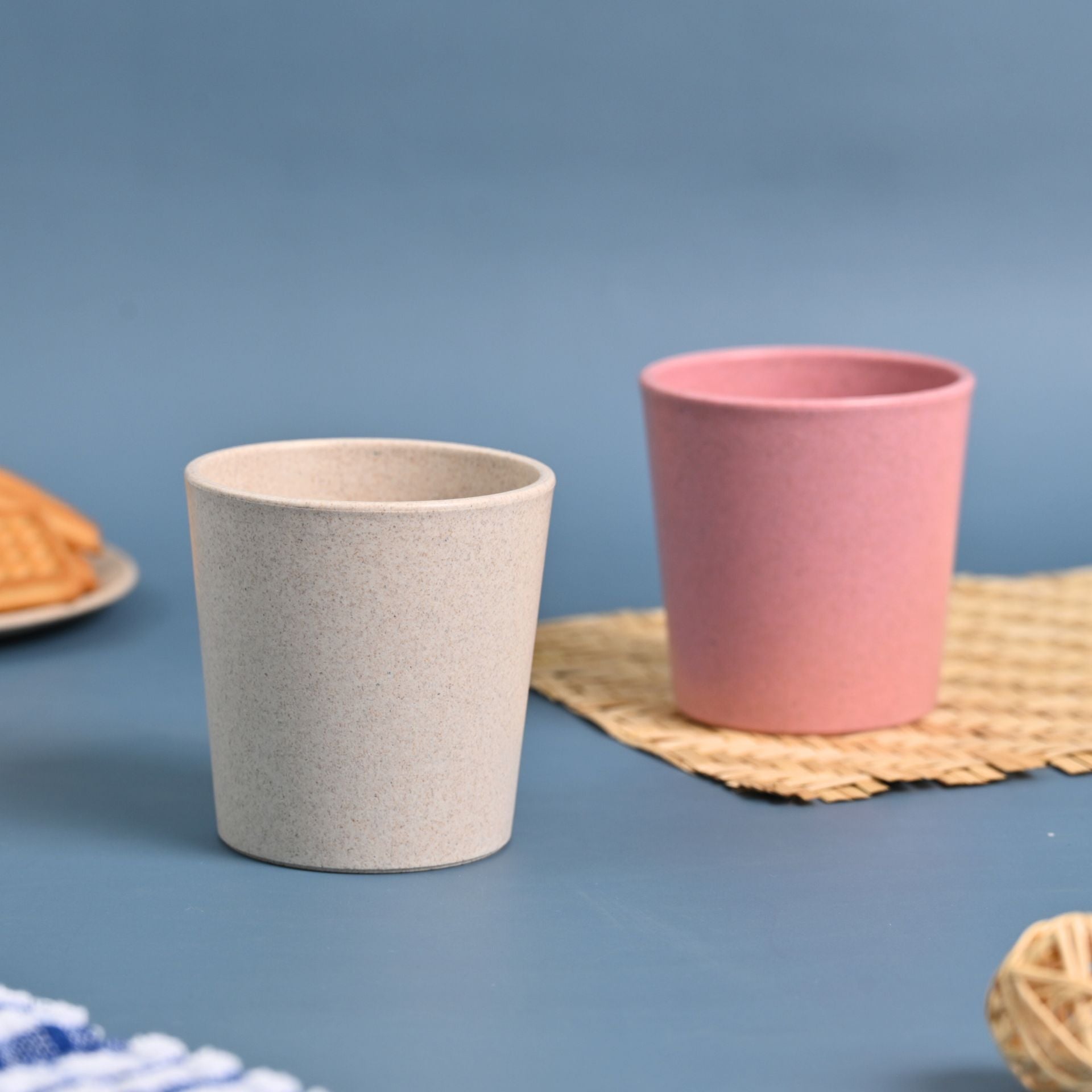 Earth Friendly Small Drinking Glass for Kids | Set of 2