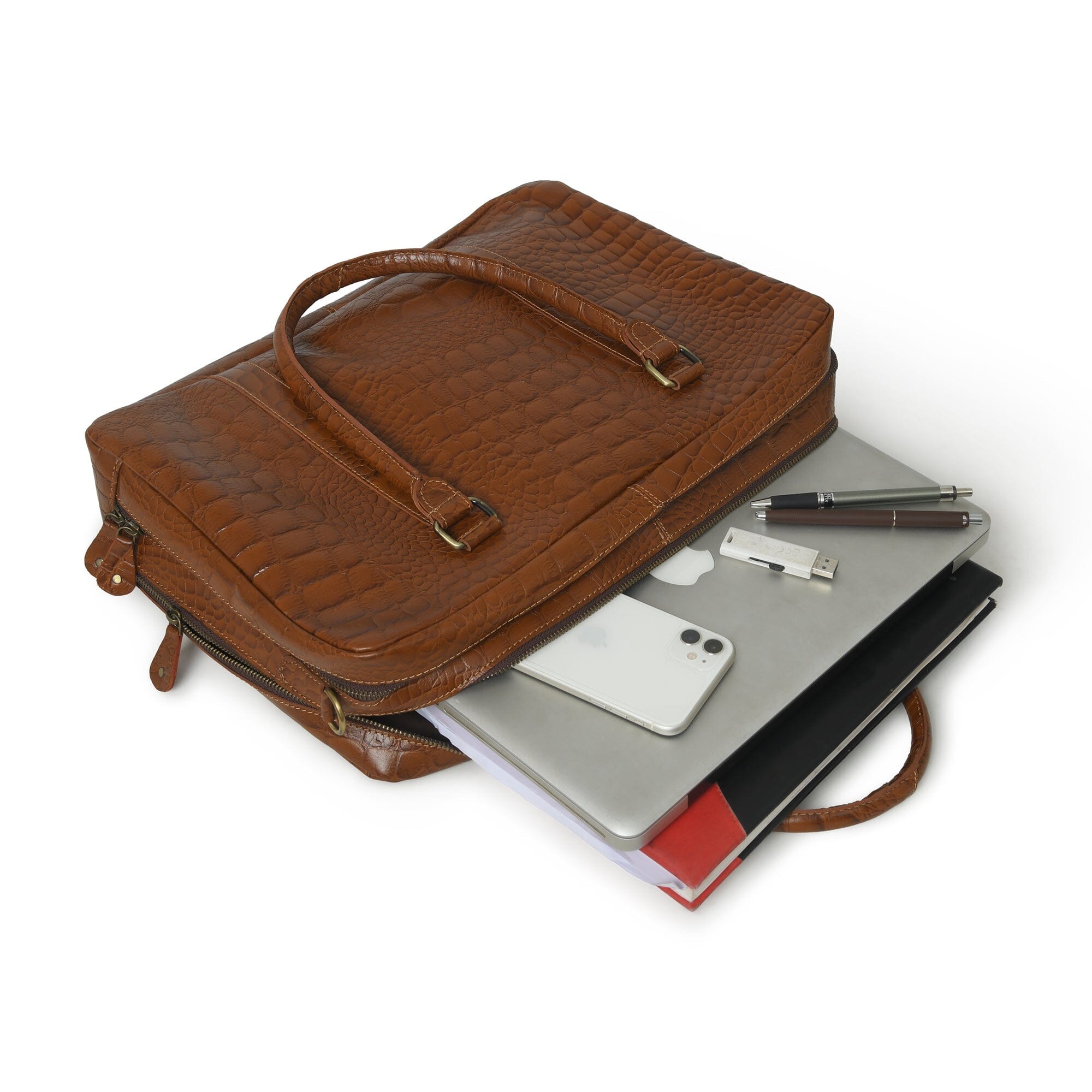 Leather Laptop Office Briefcase