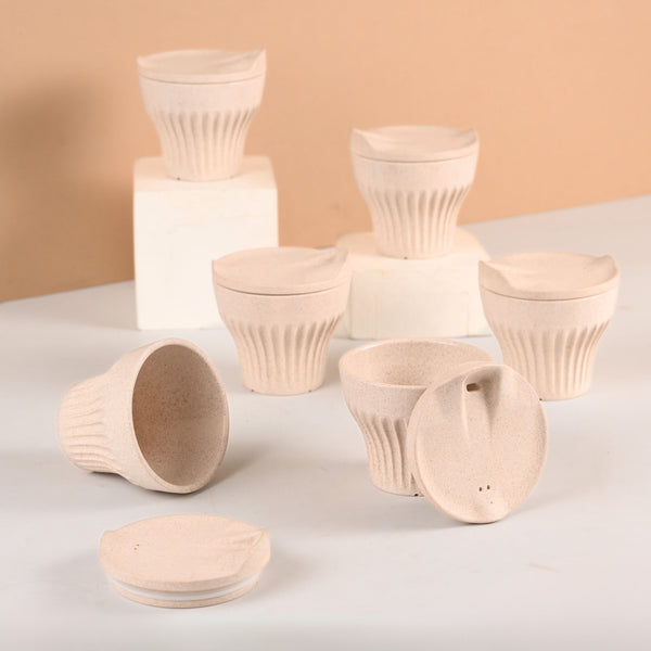 Earth Friendly Rafter Coffee Mug with Lid | Set of 6