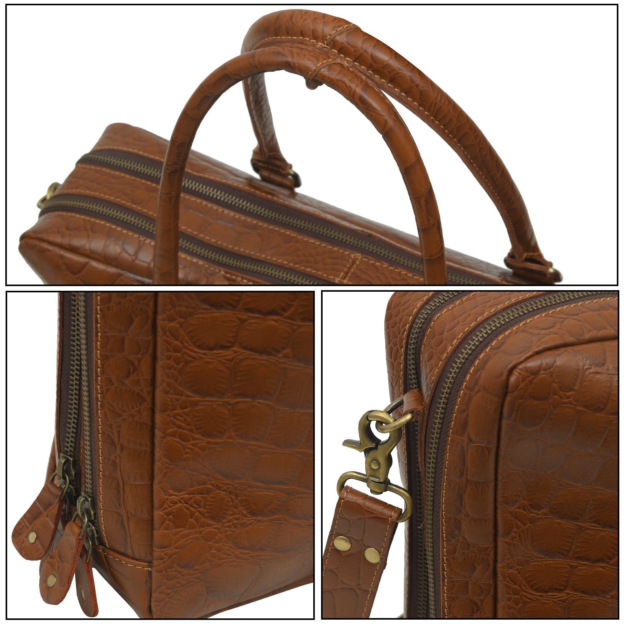 Leather Laptop Office Briefcase