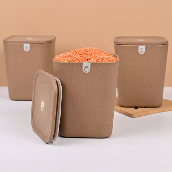 Eha Earth Friendly Kitchen Storage Jars & Containers | Set of 3