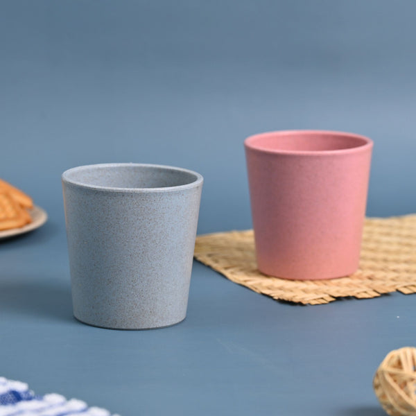 Earth Friendly Small Drinking Glass for Kids | Set of 2