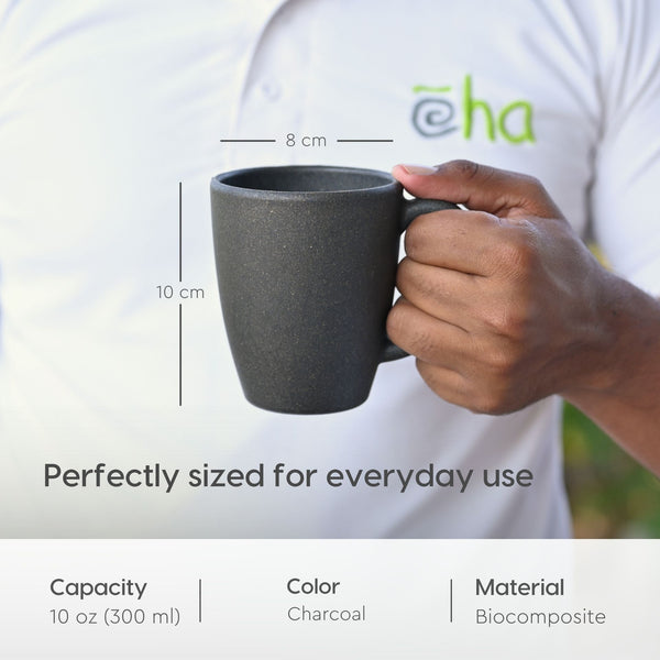 Classic Mug 300 ml | Unbreakable Mugs Made with Rice Husk & Bamboo Fibers