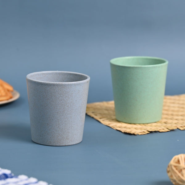 Earth Friendly Small Drinking Glass for Kids | Set of 2
