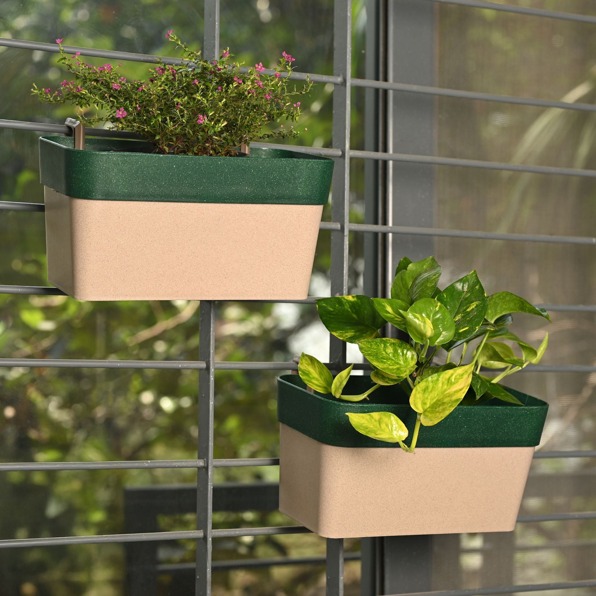 Earth Friendly Planters DuoSling 11 inch | Set of 2