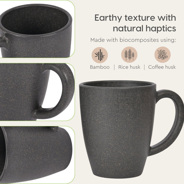 Classic Mug 300 ml | Unbreakable Mugs Made with Rice Husk & Bamboo Fibers