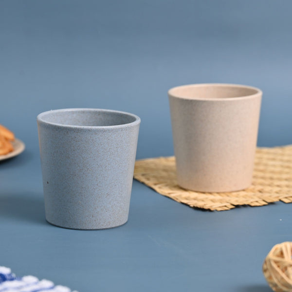 Earth Friendly Small Drinking Glass for Kids | Set of 2