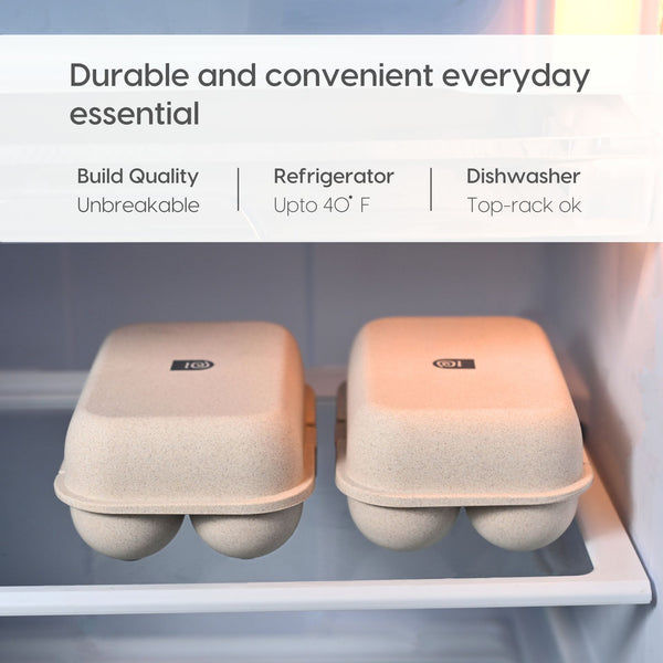 Eha Earth Friendly 6 Grid Storage Box For Eggs With Lid | Set of 1