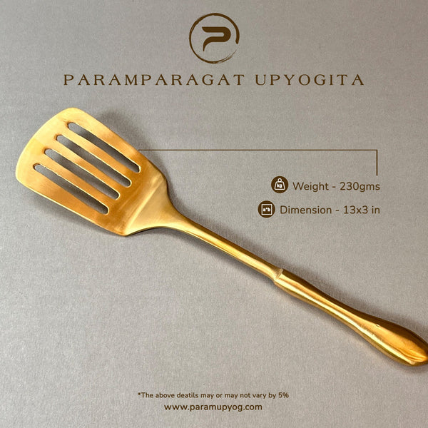 Paramparagat Upyogita Brass Angled Slotted Turner