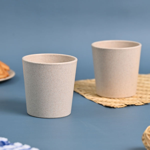 Earth Friendly Small Drinking Glass for Kids | Set of 2