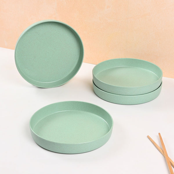 Earth Friendly Verde Round Plates | Set of 4