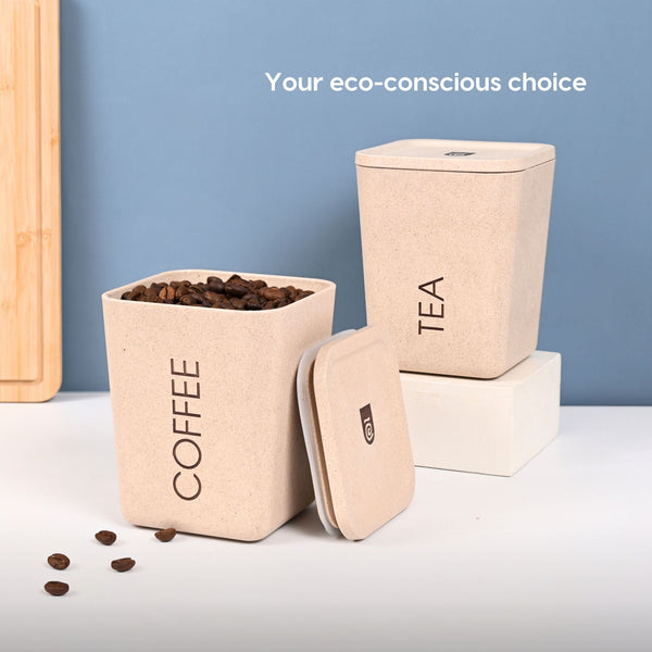 Earth Friendly Kitchen Storage Jars & Containers | Set of 2