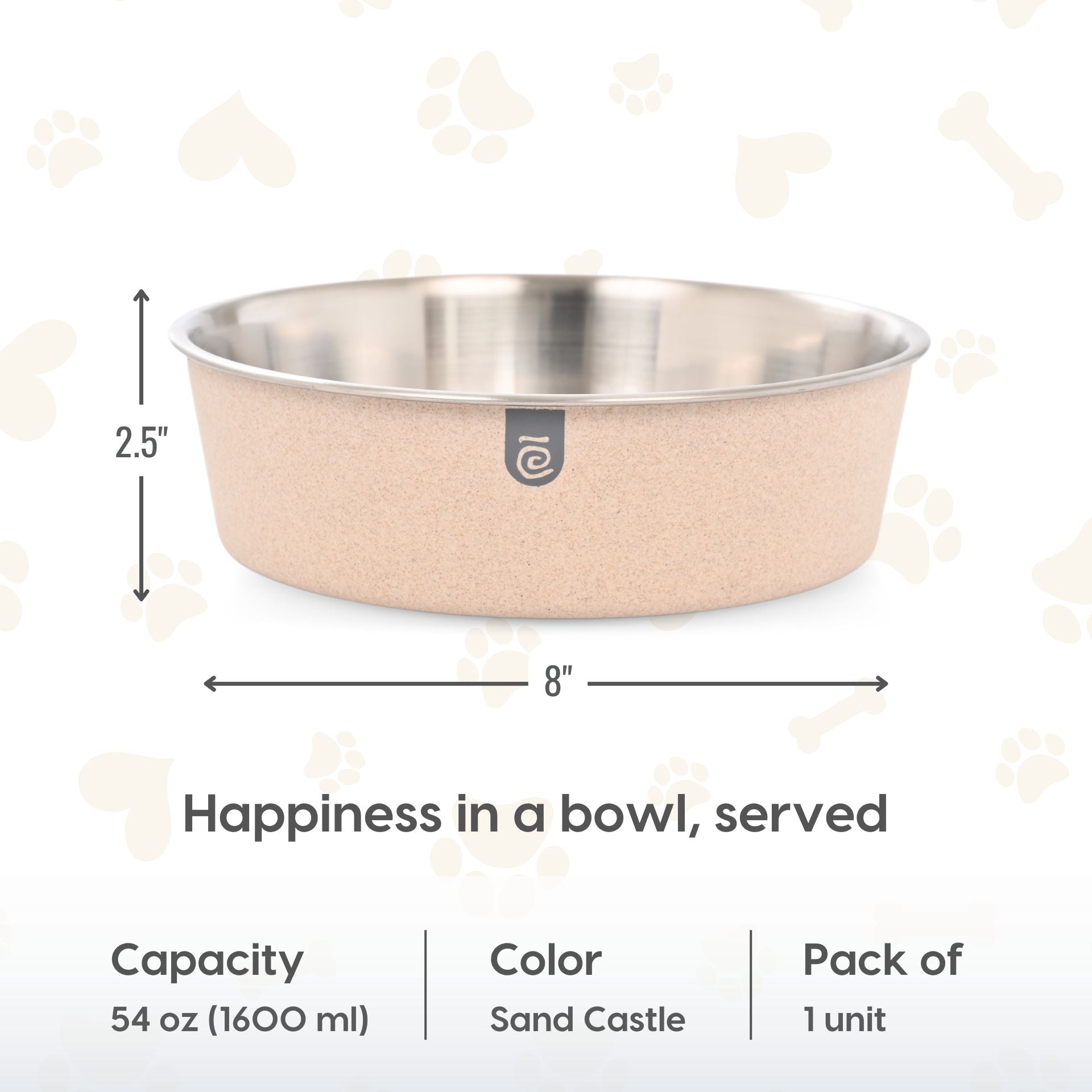 Earth Friendly Bella Pet Bowls for Dogs | 1600 ml