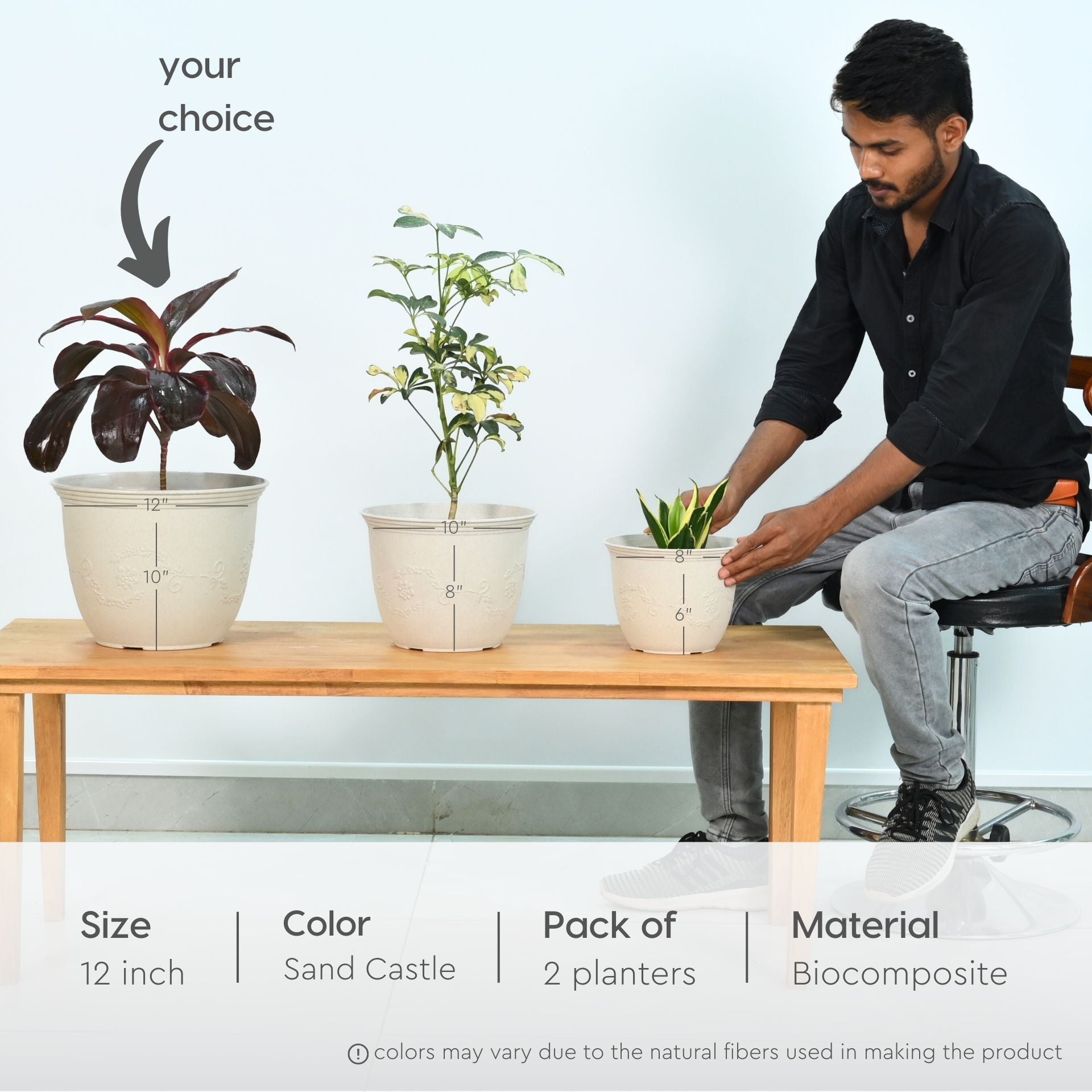 Earth Friendly Planters Leafy 12 image 2