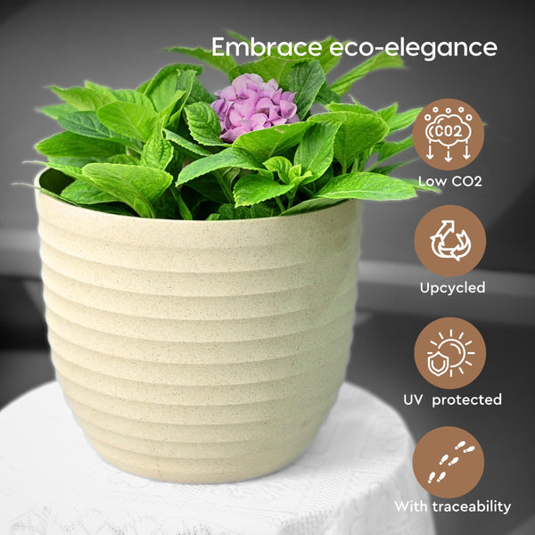 Earth-Friendly Planters Verona 13 Inch set of 2 | Wheeled Planters