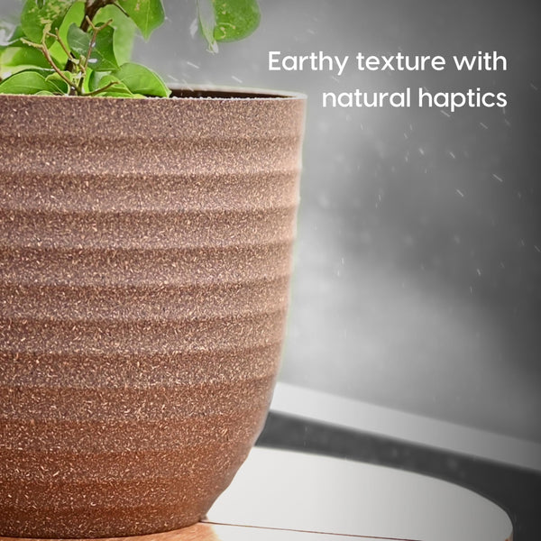 Earth-Friendly Planters Verona 13 Inch set of 4 | Wheeled Planters