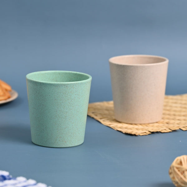 Earth Friendly Small Drinking Glass for Kids | Set of 2