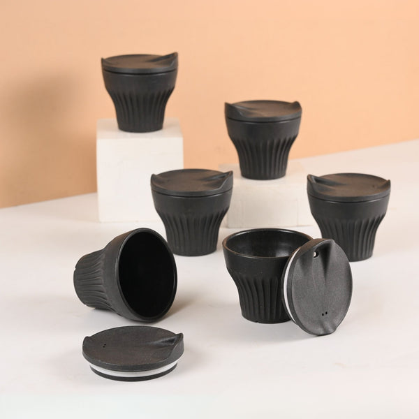 Eha Earth Friendly Rafter Coffee Mug with Lid | Set of 6