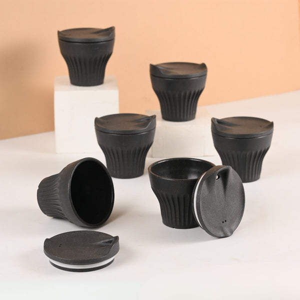 Earth Friendly Rafter Coffee Mug with Lid | Set of 6