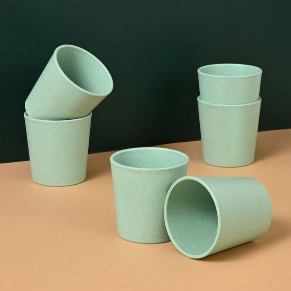 Earth Friendly Small Drinking Glass for Kids | Set of 6