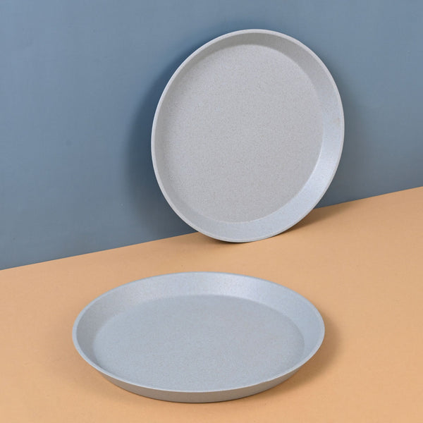 Earth Friendly Small Round Plates for Kids | 8 inch Plate Set of 2