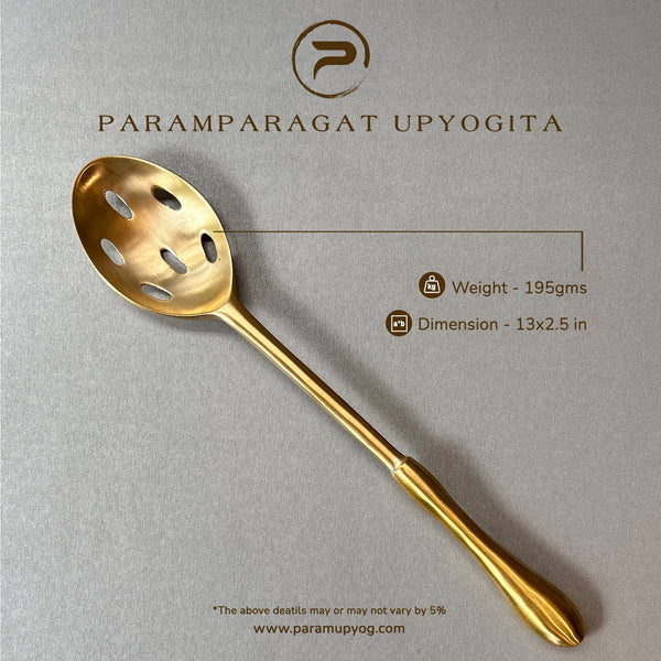 Paramparagat Upyogita Brass Kitchenmate Essential Ladles (Set of 4)