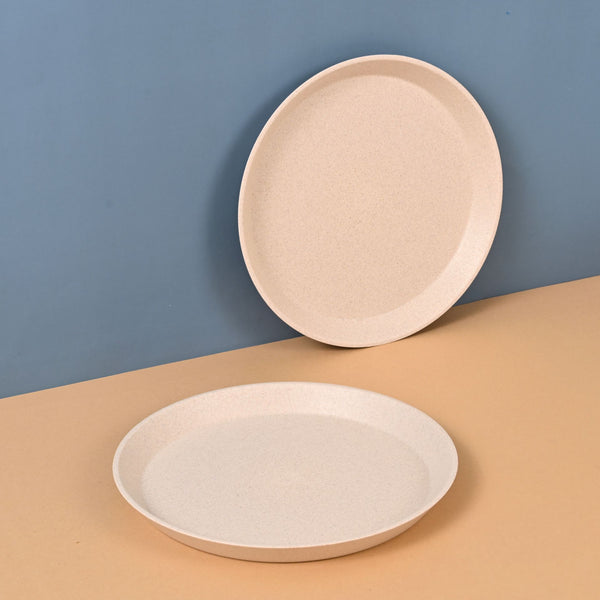 Earth Friendly Small Round Plates for Kids | 8 inch Plate Set of 2