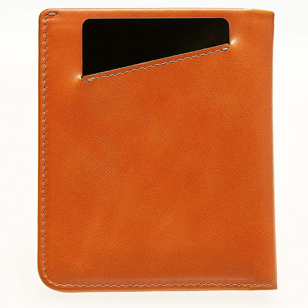 Portofel pentru barbati mic si subtire, orientare portret, cu protectie RFID