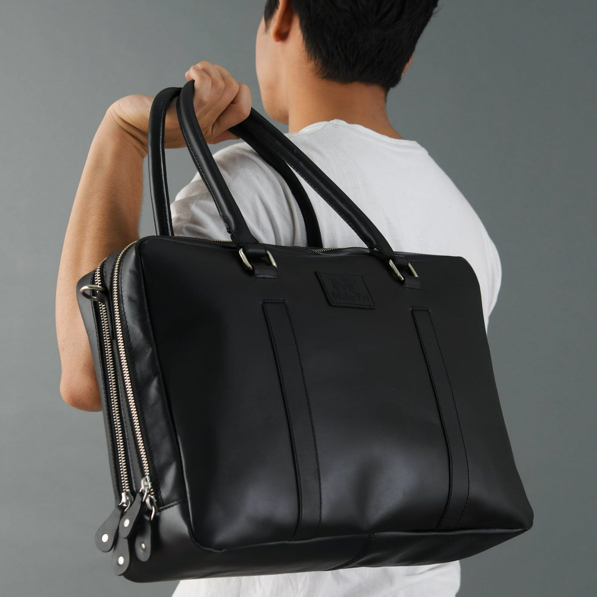 Leather Laptop Office Briefcase
