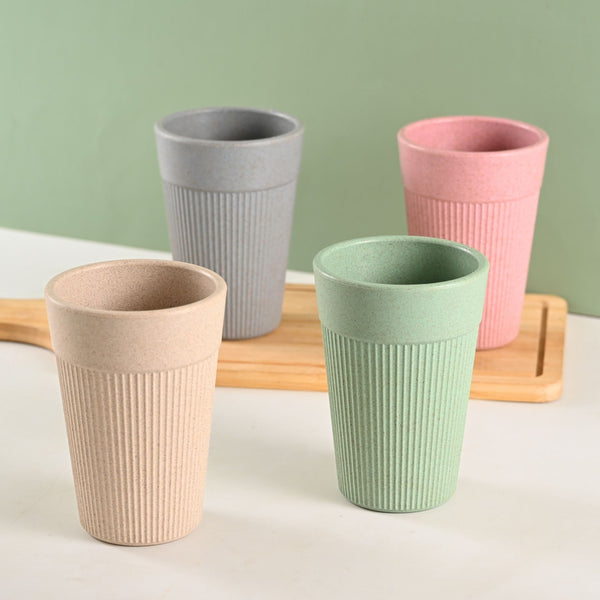 Earth Friendly Unbreakable Lassi Tumbler Drinking Glass Set of 4 | 350 ml