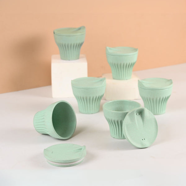 Eha Earth Friendly Rafter Coffee Mug with Lid | Set of 6