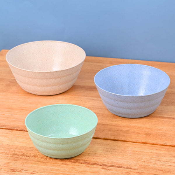 Earth Friendly Bloom Bowls Set for Serving | Set of 3