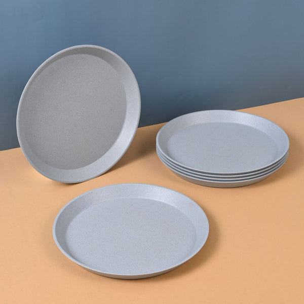 Earth Friendly Small Round Plates for Kids | 8 inch Plate Set of 6