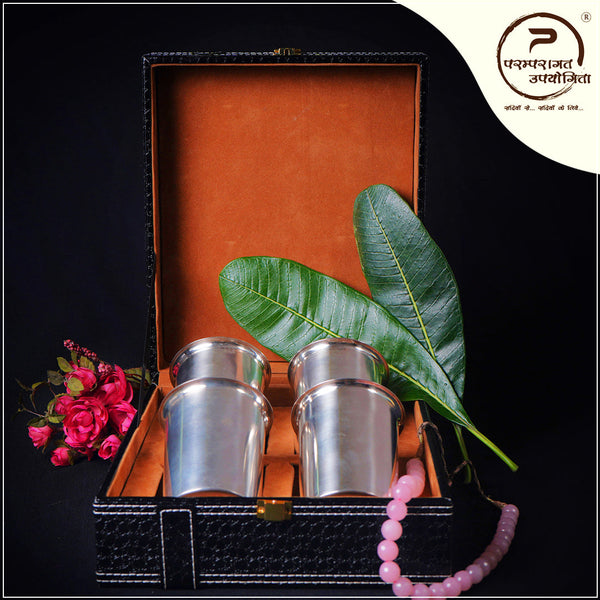 Paramparagat Upyogita Rajsi Twin Glass Set
