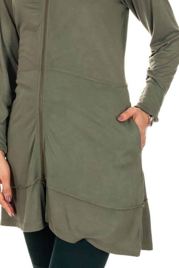 Hanorac verde kaki Marime M-L