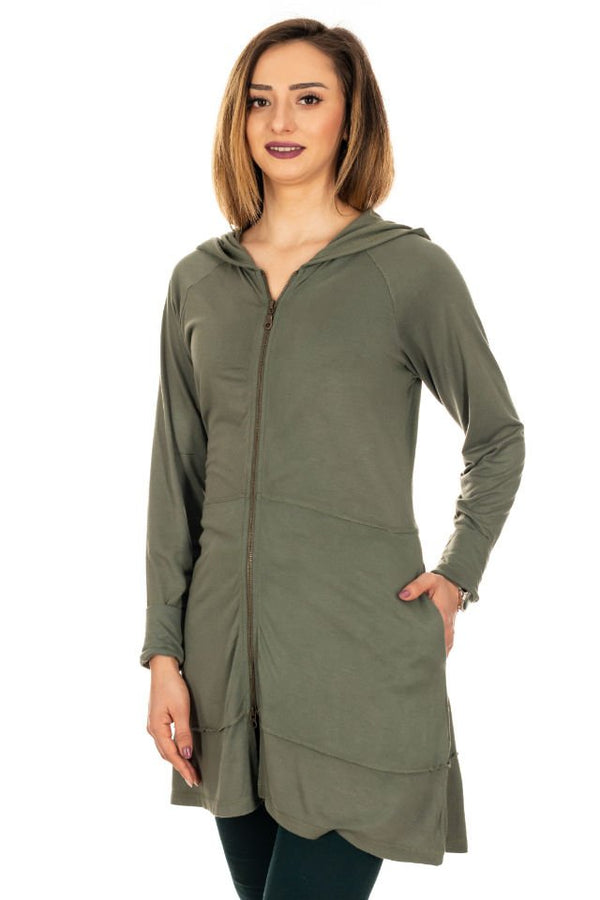 Hanorac verde kaki Marime M-L