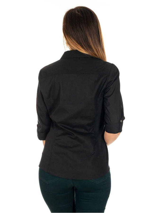 Camasa business casual negru, Marime M