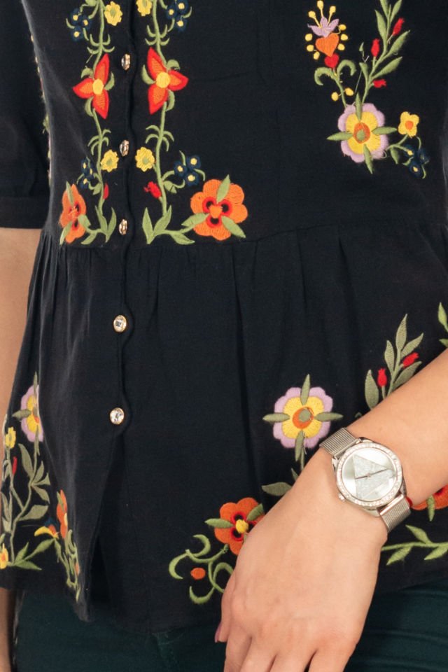 Bluză tip jacheta neagra, Mărime S