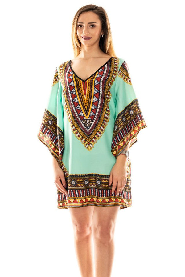 Rochie De Vara Turcoaz Marime M-L