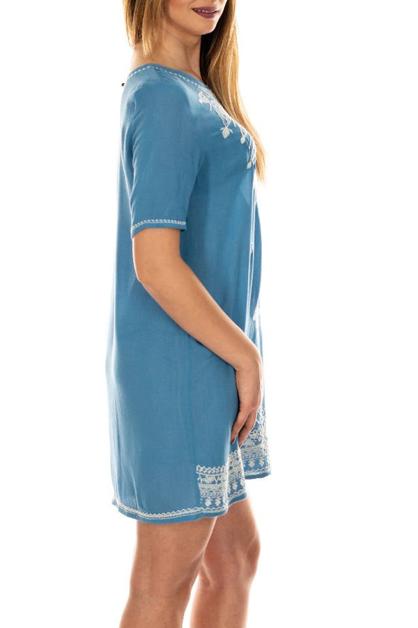 Rochie Scurta Din Bumbac Marime S-M