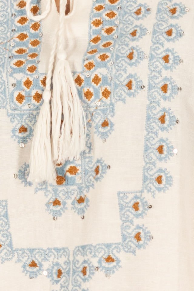 Bluza tip ie cu broderie bleo