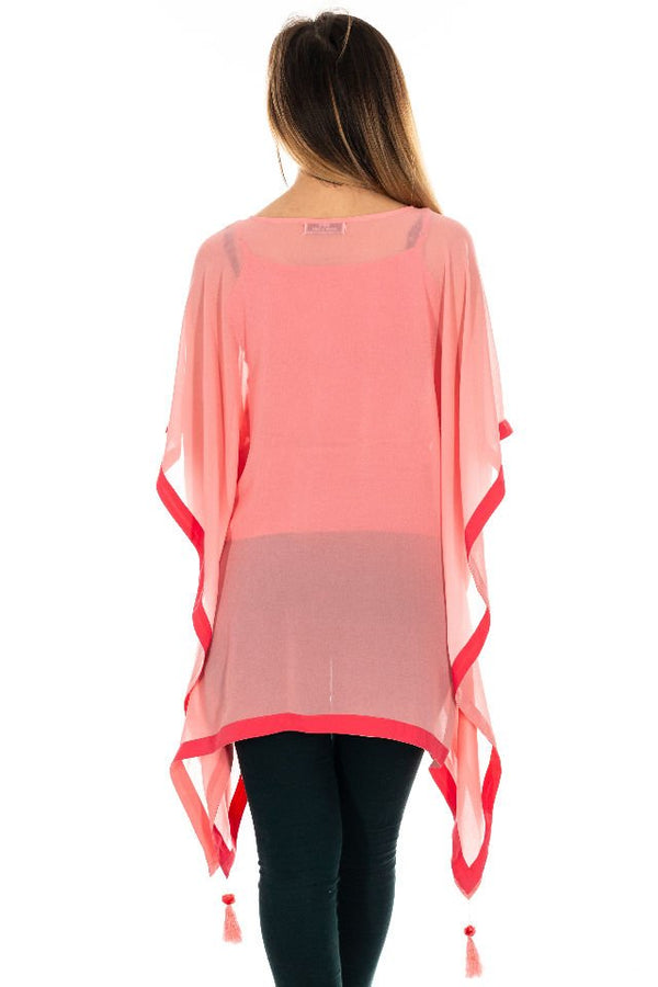 Bluza vaporoasa roz, Marime S-M