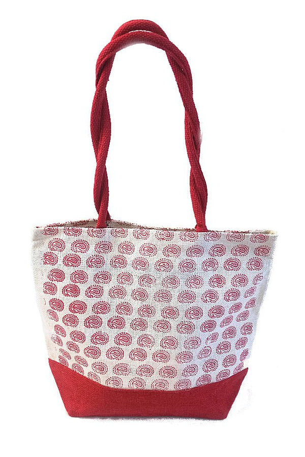 Geanta iuta rosu corai