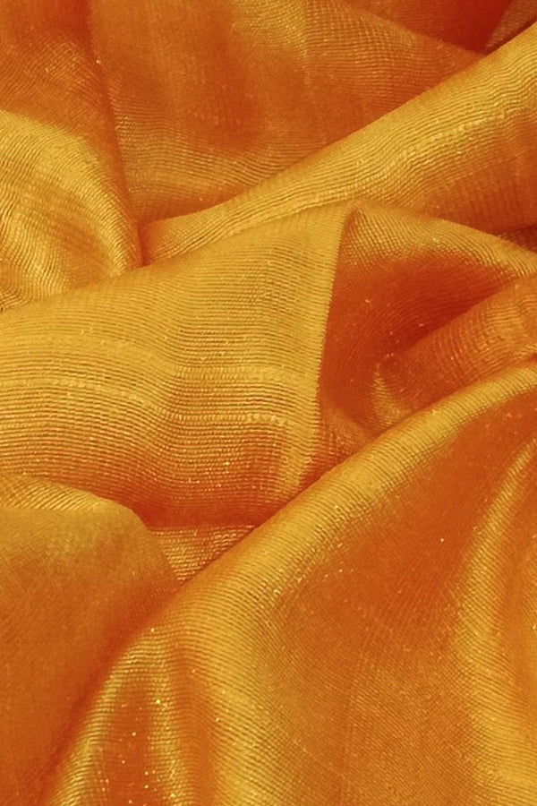 Esarfa Cara, Matase cruda Indian Khadi Galben