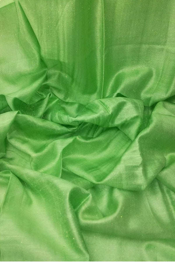Esarfa Cara, Matase cruda indian Khadi verde-fistic