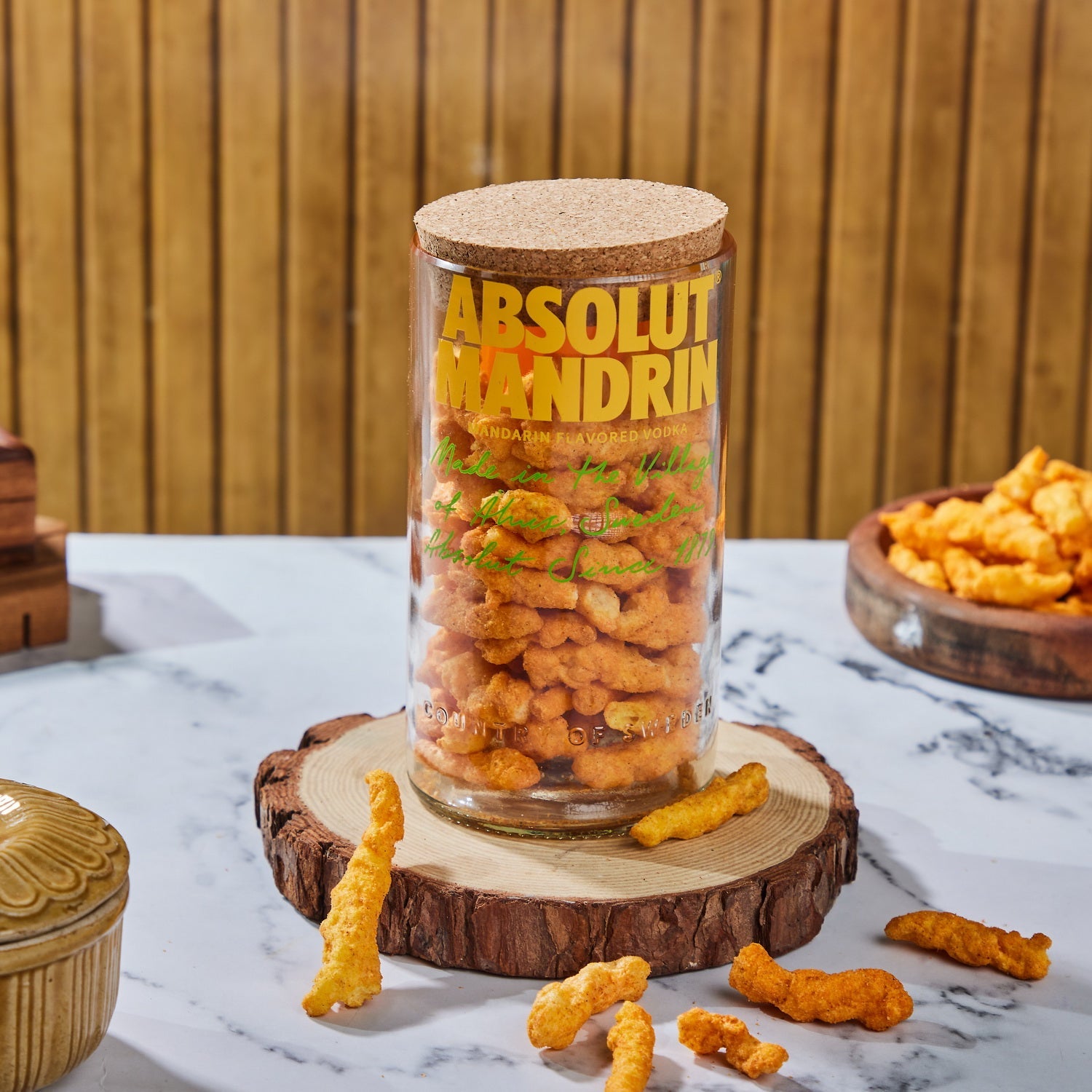 Absolut Mandrin Upcycled Glass Storage Jar